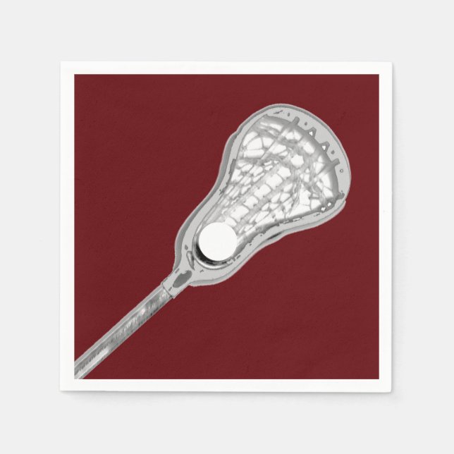 Girls Lacrosse Party Serviette (Vorderseite)