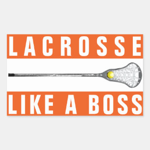 Girls Lacrosse Rechteckkantsticker Rechteckiger Aufkleber