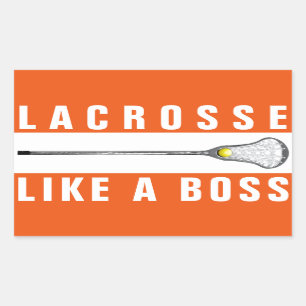 Girls Lacrosse Rechteckkantsticker Rechteckiger Aufkleber