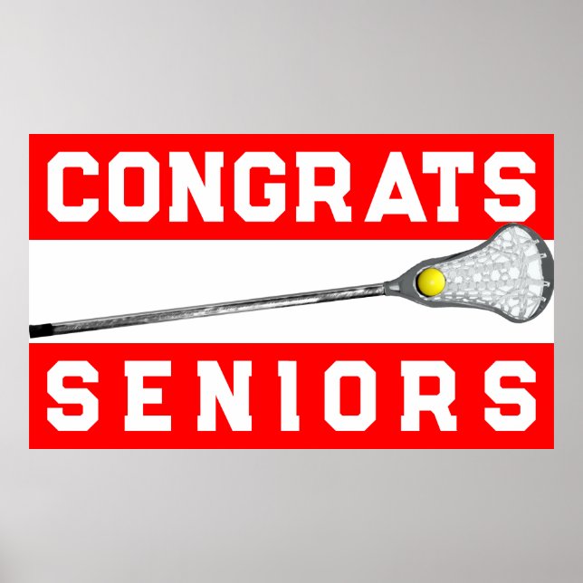 Girls Lacrosse Senior Night Poster (Vorne)