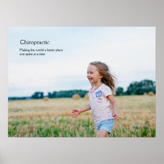 Girls laufen Chiropractic Poster