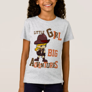 GIRLS Liebe ADVENTURES Name Back Girl Power hinzuf T-Shirt