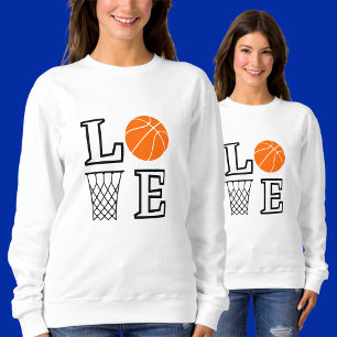 Girls LIEBE Basketball, Basketball Spielgeschenk Sweatshirt