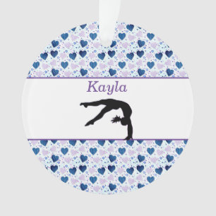 Girls Liebe Gymnastik Herz Ornament