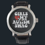 Girls Liebe Mein Autismus Swag Funny Autistic Boy  Armbanduhr<br><div class="desc">Girls Liebe Mein Autismus Swag Funny Autistic Boy Geschenke</div>