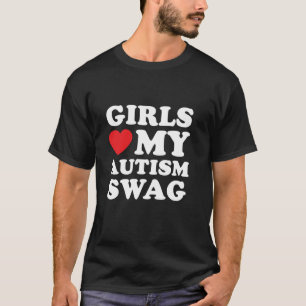Girls Liebe Mein Autismus Swag Funny Autistic Boy T-Shirt