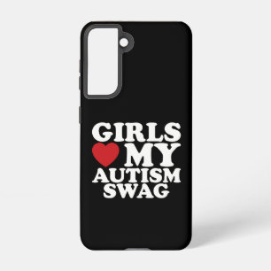 Girls Liebe Mein Autismus Wackelbewusstsein Herz Samsung Galaxy Hülle