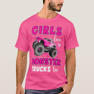 Girls Liebe Monster Trucks zu Niedlich Girls Monst T-Shirt
