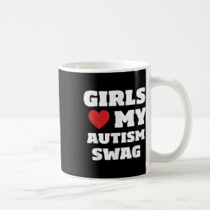 Girls Liebe My Autism Swag Funny Autistic Boy Awar Kaffeetasse