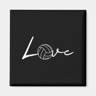 Girls Liebe Volleyball Player Geschenk Grafik Magnet