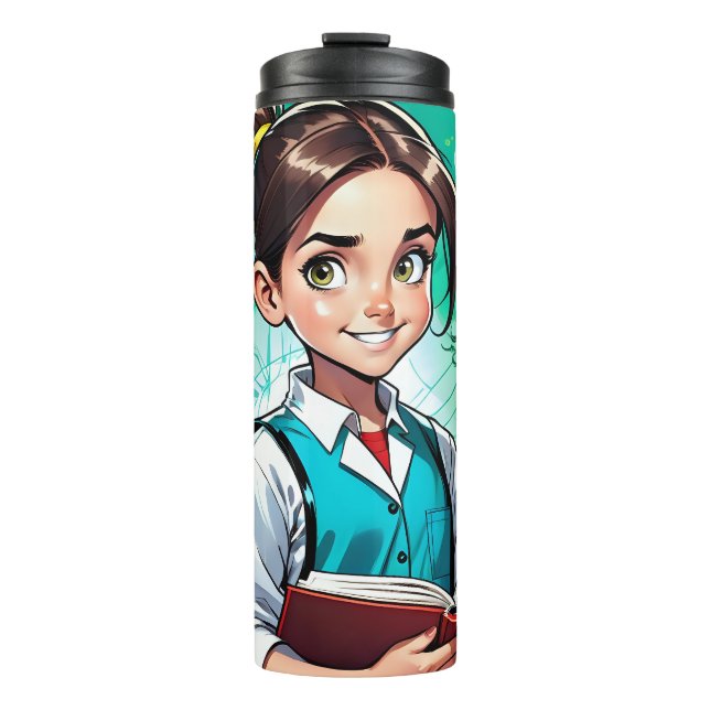 Girls Love Science! Thermosbecher (Vorderseite)