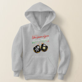 Girls' Magical Christmas Ornament Charming Festive Hoodie