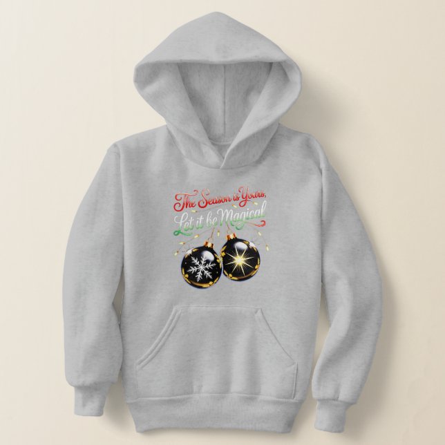 Girls' Magical Christmas Ornament Charming Festive Hoodie (Ablage )