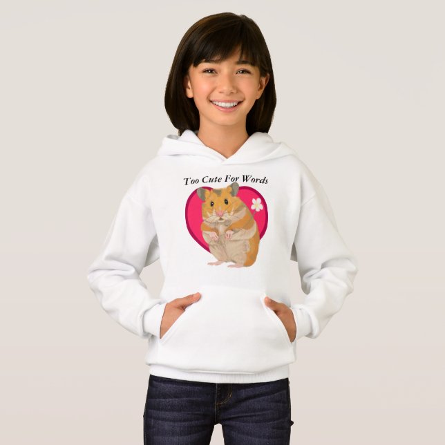 Girls Niedlich Hamster T Shirt (Vorne ganz)