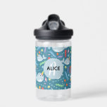 Girls Niedlich Magical Rainbow Narwhal Kids Trinkflasche<br><div class="desc">Dieses skurrile und niedliche Design der Unterwasser-Flasche zeigt ein magisches Regenbogenmuster im Ozean,  in dem Sie Ihren Mädchennamen und Monogramm in wunderschöner Typografie hinzufügen können. Das perfekte aquamarine,  blaue Ozeangeschenk für Ihre Kinder,  ideal für Vorschulen oder Kindergärten.</div>