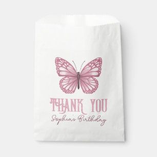 Girls Niedlich Pink Butterfly Kindergeburtstag Dan Geschenktütchen