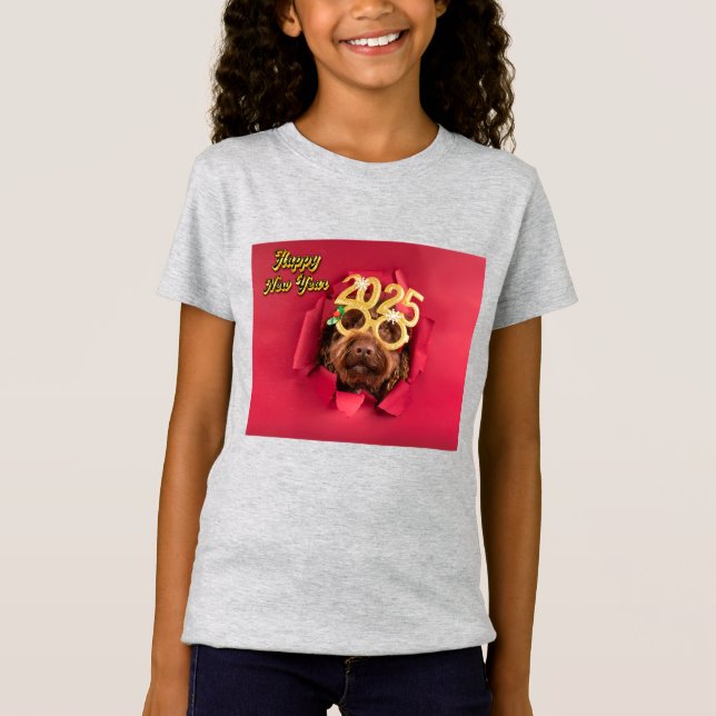 Girls Niedlich Springer Spaniel Hund Kinder T - Sh T-Shirt (Vorderseite)