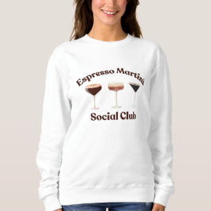 Girls Night Espresso Martini Crew Frauen Matching Sweatshirt