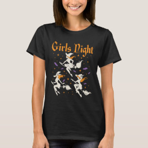 Girls Night Halloween Hexenbroomsticks T-Shirt