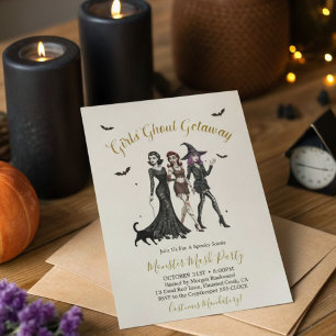 Girls Night Out Ghoul Getaway Halloween-Party Inv Einladung