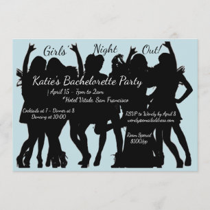 Girls Night Out Junggeselinnen-Abschied Einladung