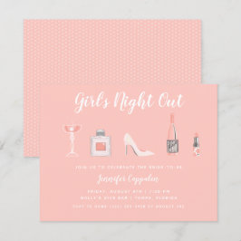 Girl's Night Out Junggeselinnen-Abschied Einladung