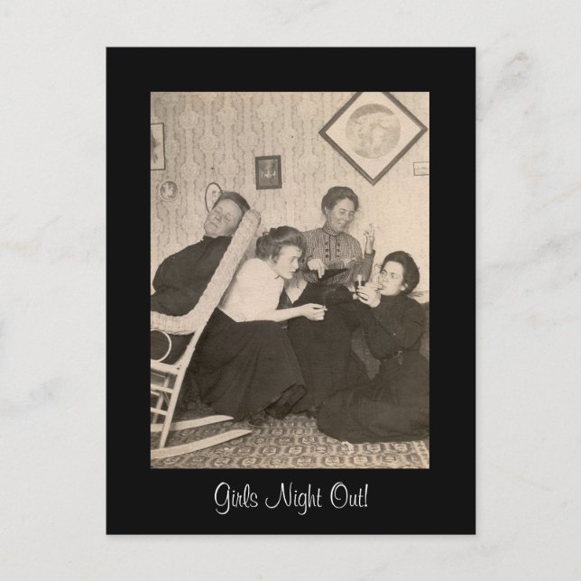 Girls-Night-Out Postcard! Postkarte (Vorderseite)
