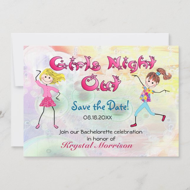 Girl's Night Out - Save the Date (Vorderseite)