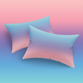 Girls Pastel Blue Lila Pink Minimalistisch Kissenbezug