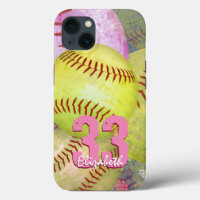 Girls personalisierter Softball