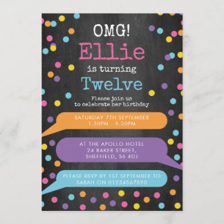 Girls Phone Thema Geburtstagsfeier Einladung