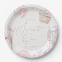 Girls' Pink Sweet One Candy Ice Creme 1. Geburtsta