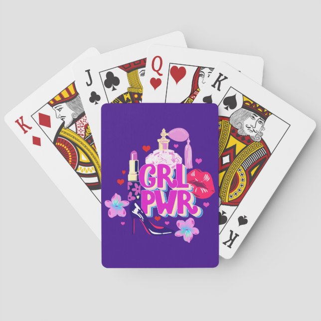 Girls-Power Spielkarten (Rückseite)