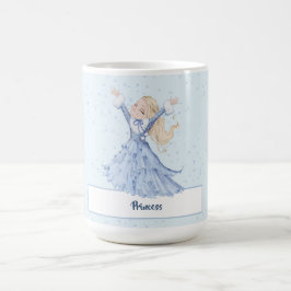 Girls Princess verzaubert Schneeflocken Kaffeetasse