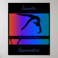 Girls Queen of the Beam Gymnastics