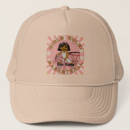 Girls regiert Basketball Truckerkappe