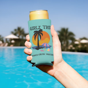 Girls Reise Sommerurlaub Kreuzfahrt, Sommer Selters Dosenkühler