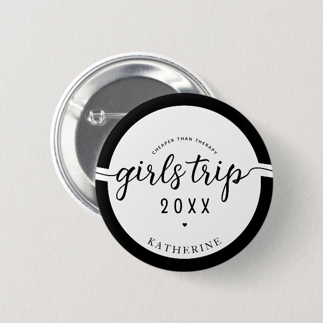 Girls Reisen billiger als Therapeut Custom Girls U Button (Vorne & Hinten)