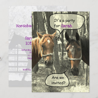 Girls Reiten Party Geburtstag Einladung