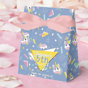 Girls Retro Lila Unicorn Geburtstag Geschenkschachtel
