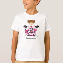 Girls Rock on Drums Shirt