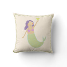 Girls Room Niedlich Mermaid Throw Kissen