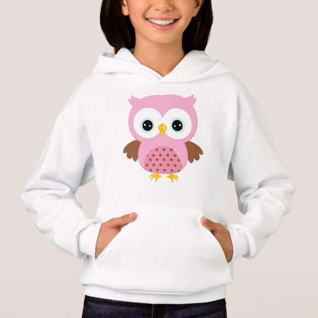 Girls Rosa Hoodie (Vorderseite)