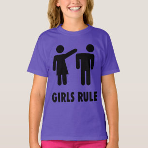 GIRLS RULE lustige Girls Kinder T - Shirt