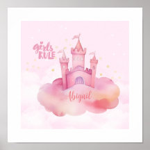 Girls Rule Palace auf der rosa Cloud