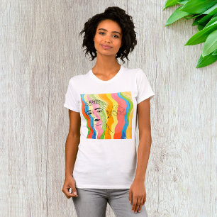 Girls Saluting Pop Kunst Frauen T - Shirt