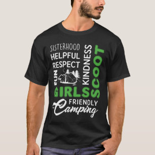 Girls Scout Camping Shirt, Girl Vacation Geschenke T-Shirt