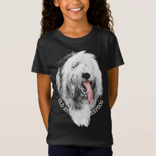 Girl's Sheepdog Puppy Dog T - Shirt und Geschenke