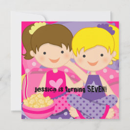 Girls Slumber Party Geburtstag Einladung