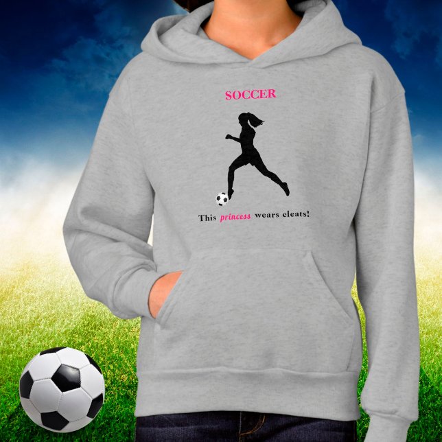 Girls Soccer "Diese Prinzessin trägt Kleinigkeiten Hoodie (Von Creator hochgeladen)